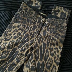Roberto Cavalli Leopard Print Pants